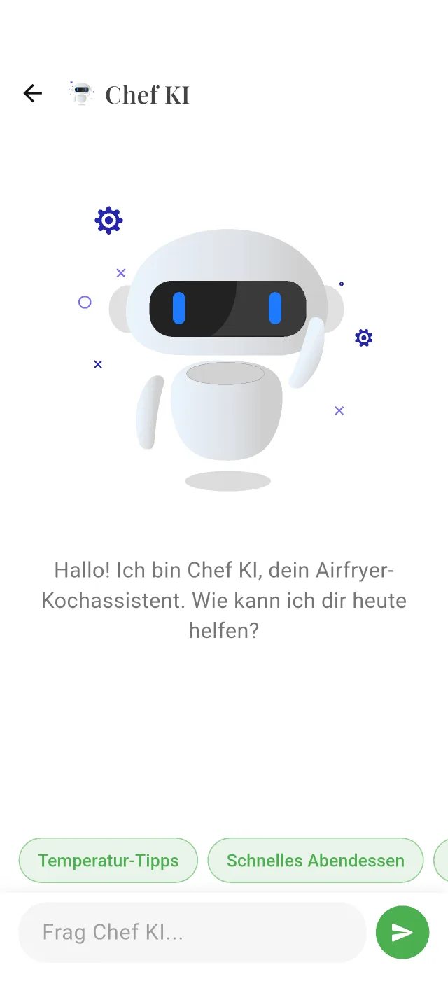 Chef KI, der Kochassistent in der App