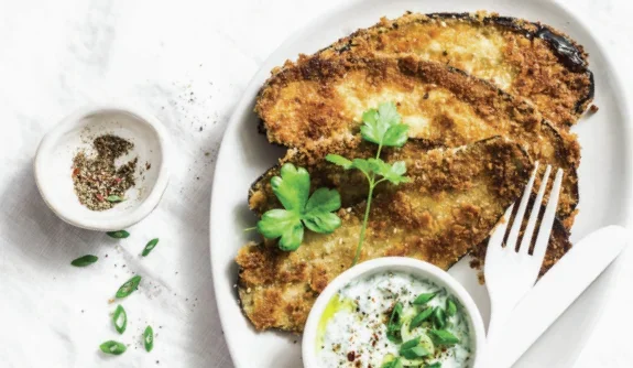 Aubergine Escalope  in Air Fryer
