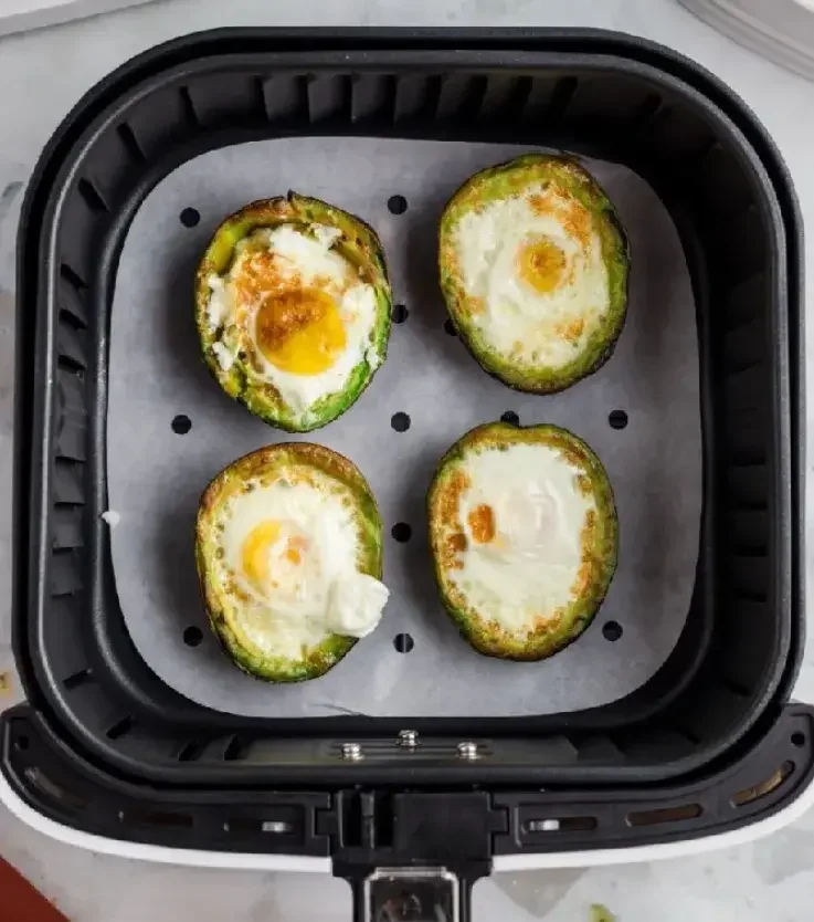 Air Fryer Baked Eggs in Avocado
