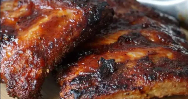 BBQ ribs in Air Fryer