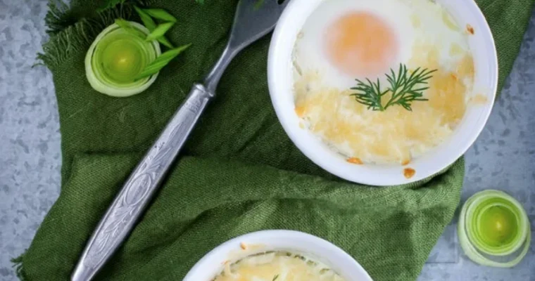 Bread moulds with egg, ham and cheese  in Air Fryer