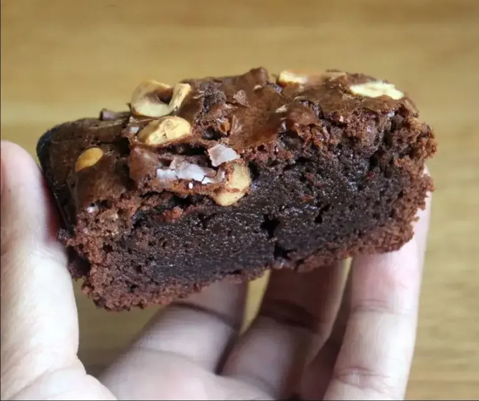 Fudgy Dark Chocolate Walnut Brownies