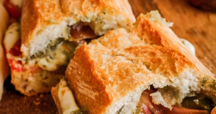 Brutal caprese sandwich for air fryer