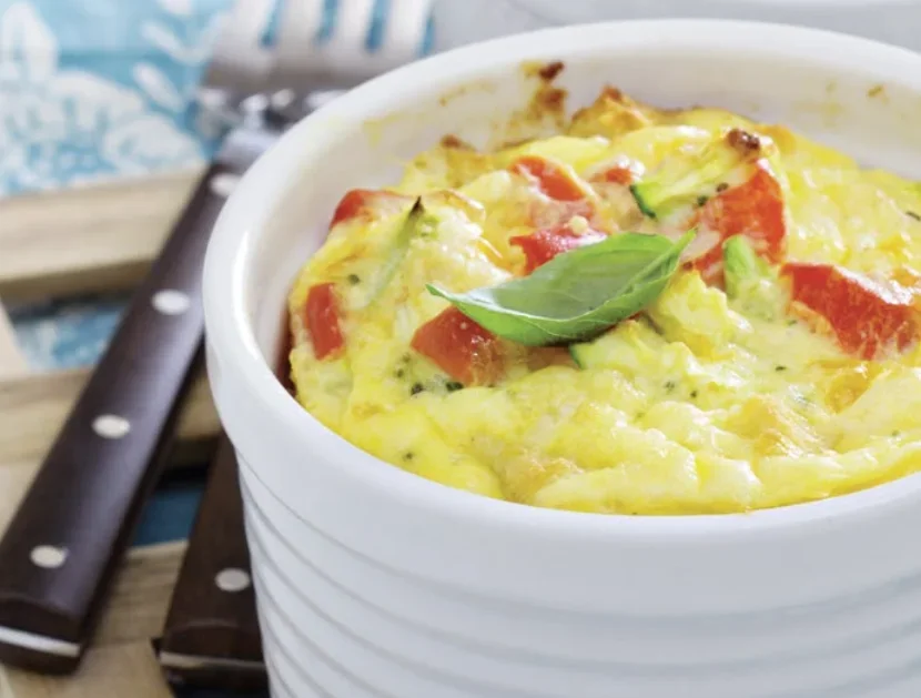 Air Fryer Vegetable Omelette