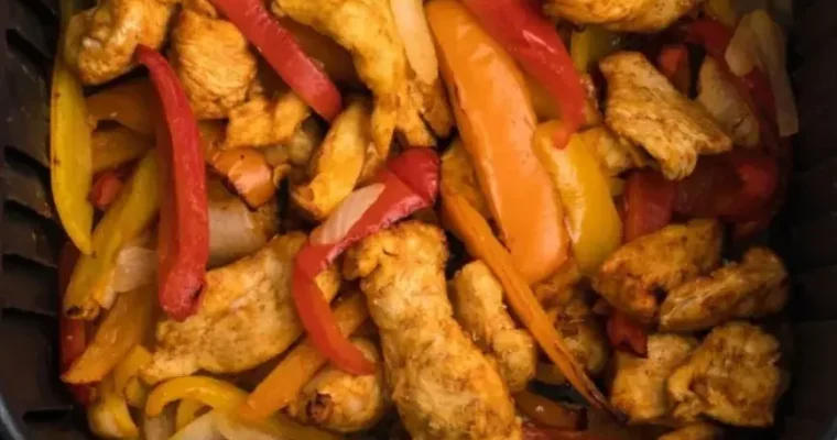 Chicken fajitas in Air Fryer