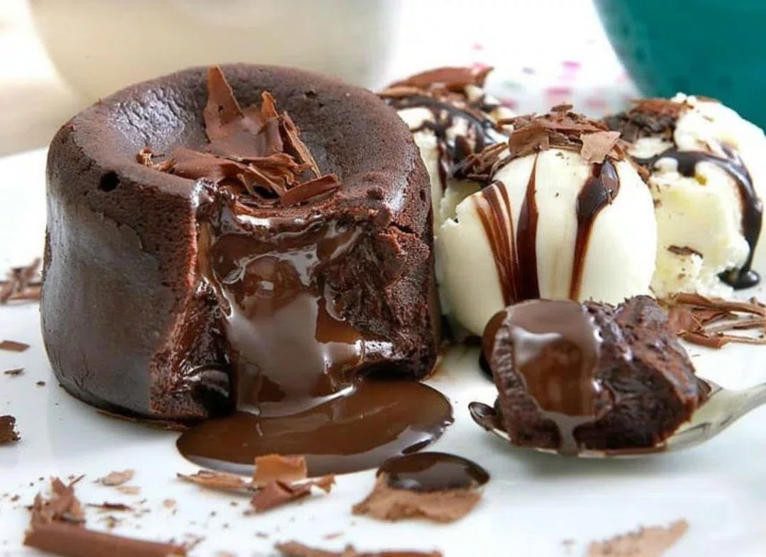 Easy Air Fryer Chocolate Fondant for Two