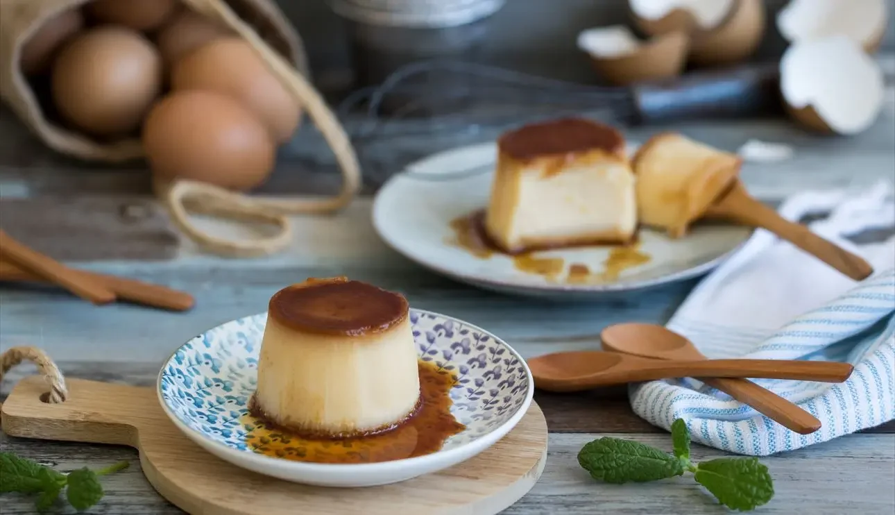Condensed milk custard in Air Fryer