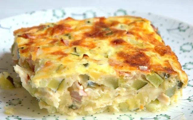 Courgette pie for air fryer