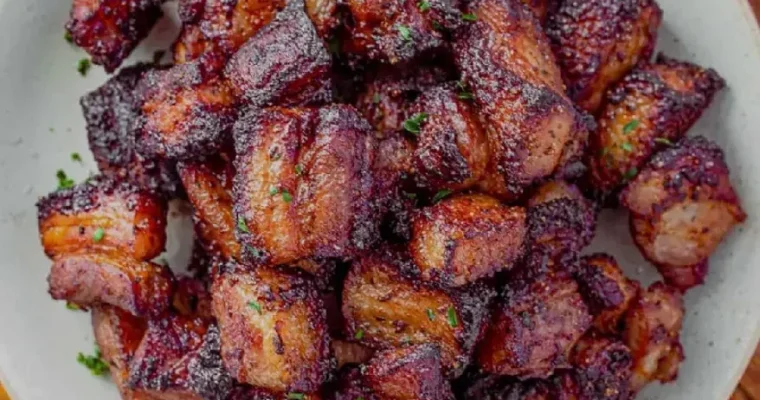 Crispy bacon bites in Air Fryer