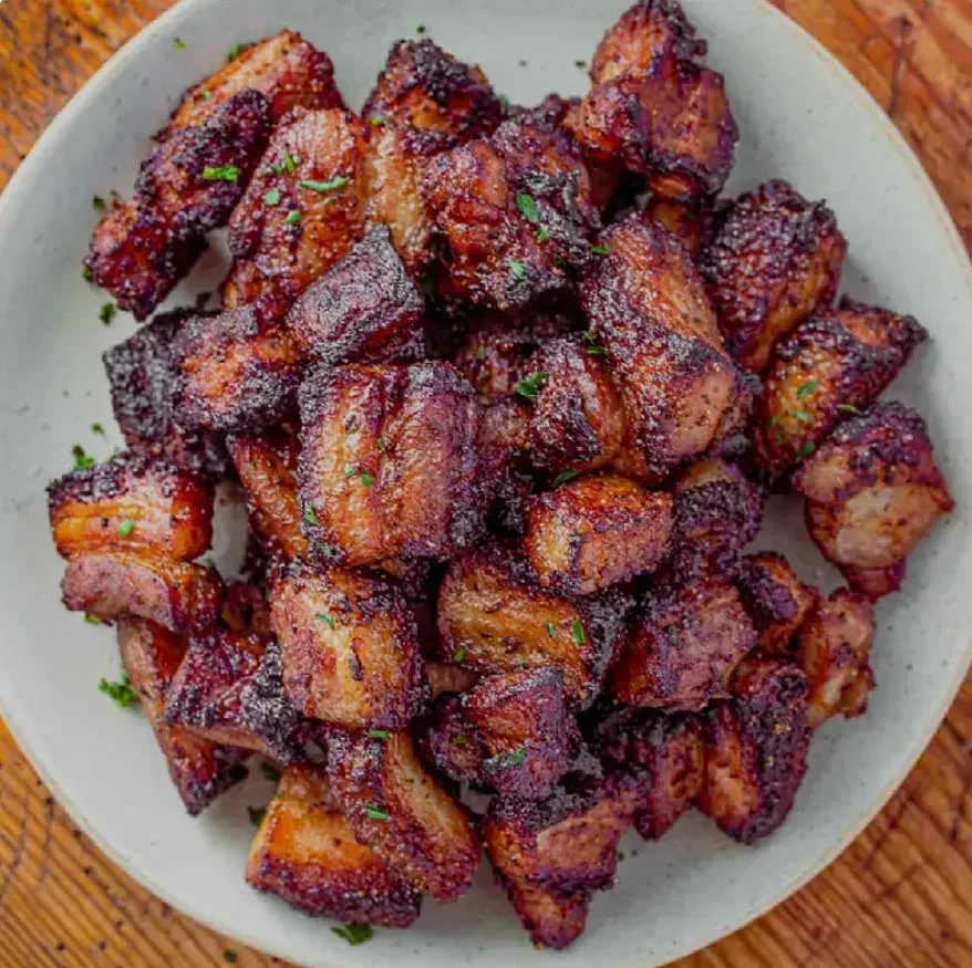 Crispy bacon bites in Air Fryer