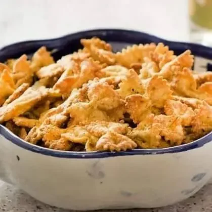 Deep fried bow ties  in Air Fryer