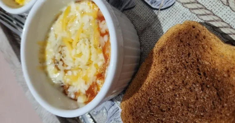 Eggs with ham tacos in Air Fryer