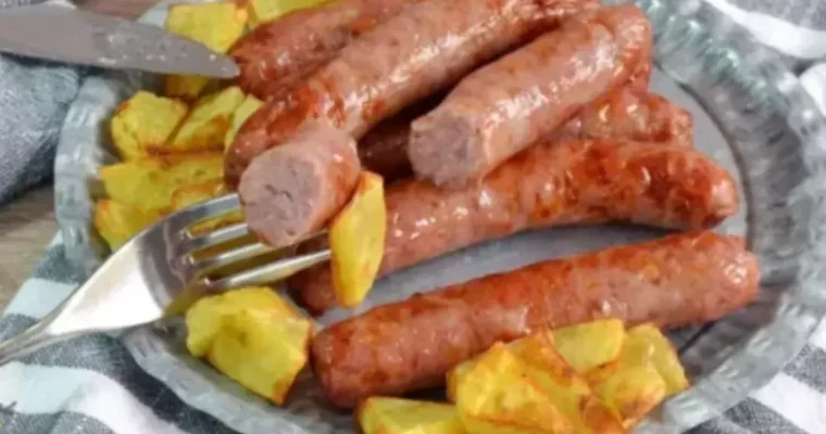 Fresh sausages in Air Fryer