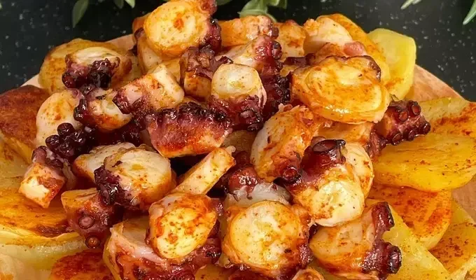 Galician octopus  in Air Fryer