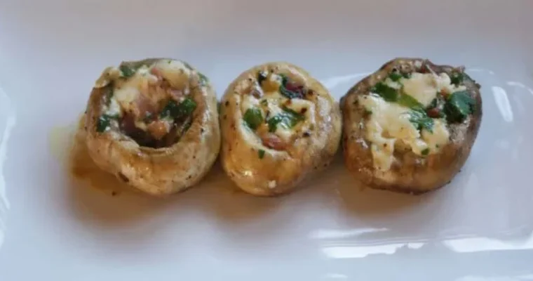 Garlic stuffed mushrooms  in Air Fryer