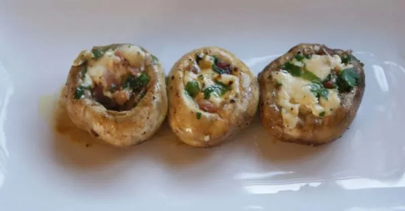 Garlic stuffed mushrooms