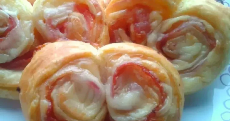 Ham and Cheese Puff Pastry in Air Fryer