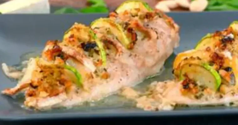 Hasselback stuffed chicken in Air Fryer