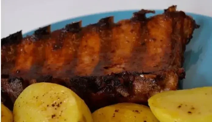 Honey Mustard Roast Ribs in Air Fryer