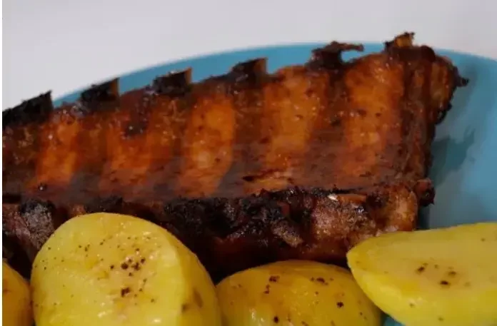 Honey Mustard Roast Ribs in Air Fryer