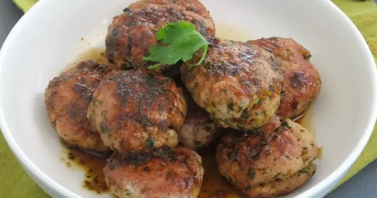 Japanese meatballs in Air Fryer