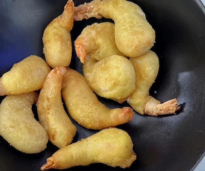 King prawns with gabardine in Air Fryer