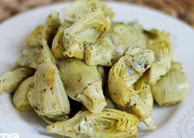 Marinated artichoke hearts in Air Fryer
