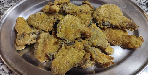 Mushrooms in batter in Air Fryer