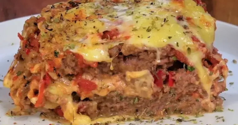 Pepper and meat pie in Air Fryer