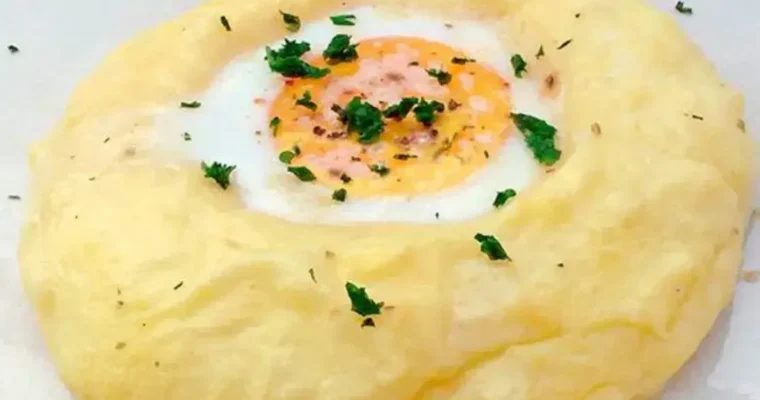 Potato and egg volcanoes for air fryer