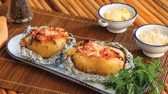 Potatoes stuffed  in Air Fryer