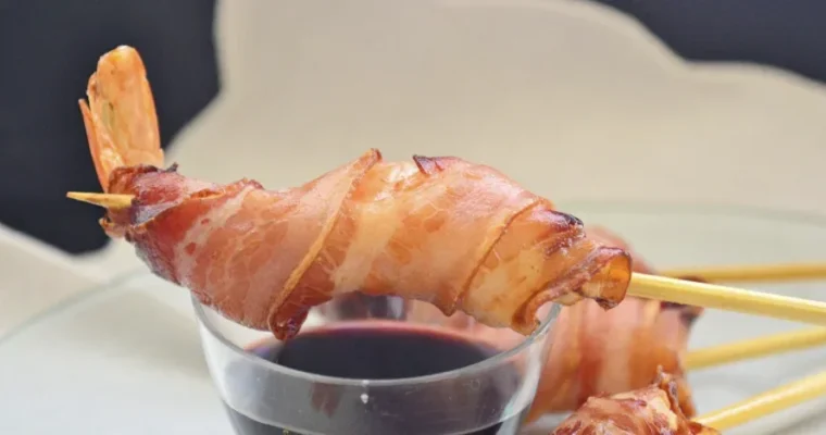 Prawns with Bacon  in Air Fryer