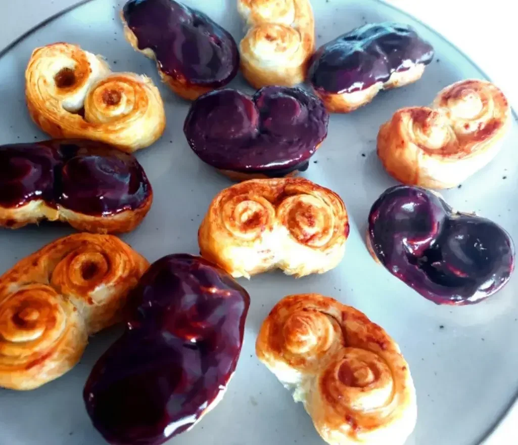 Puff pastry palm trees