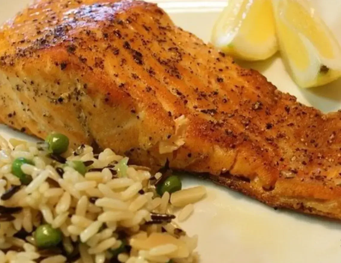 Air Fryer Curry Mustard Salmon