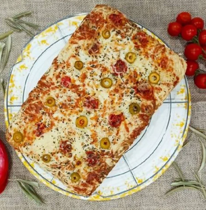 Three-cheese focaccia in Air Fryer