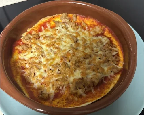 Tuna and cheese fajita in Air Fryer