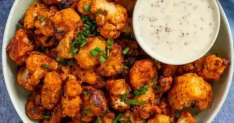 Vegan cauliflower wings in Air Fryer