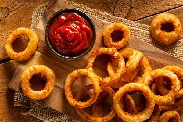 Vegan onion rings  in Air Fryer