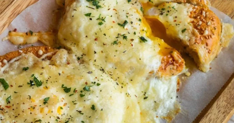 Bagel with pesto and egg for air fryer