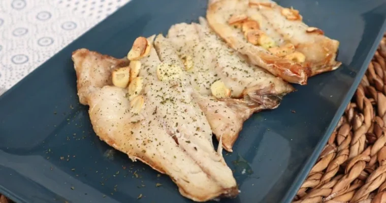 Garlic sea bass for air fryer