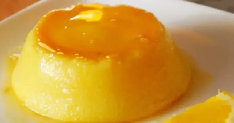 Orange flan for air fryer