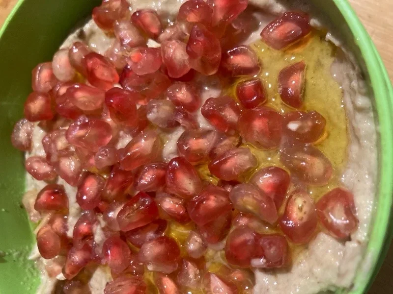 Air Fryer Mutabal (Smoky Eggplant Tahini Dip)