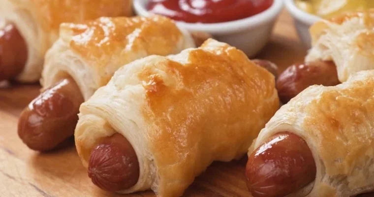 Puff pastry and sausage rolls for air fryer