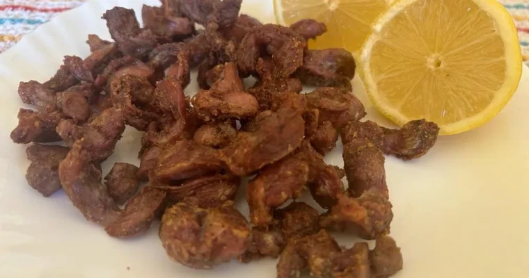 Fried chicken gizzards for air fryer