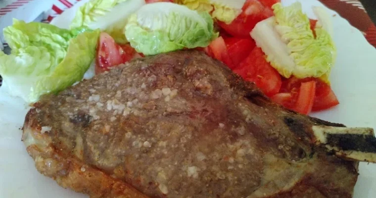 T-bone steak done for air fryer