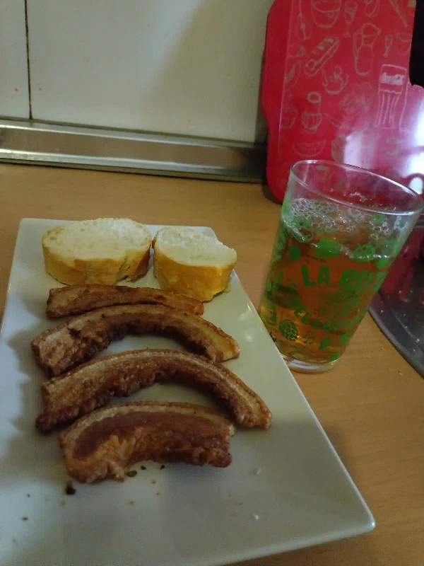 Fried rashers of bacon for air fryer