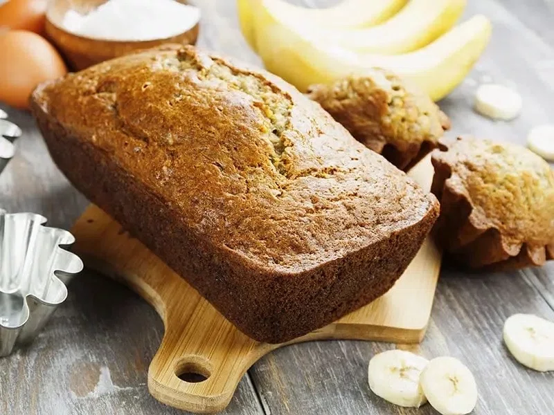 Air Fryer Banana Cake