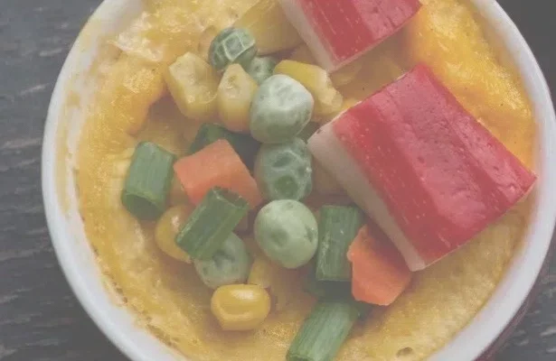 Scrambled eggs in a bowl for air fryer