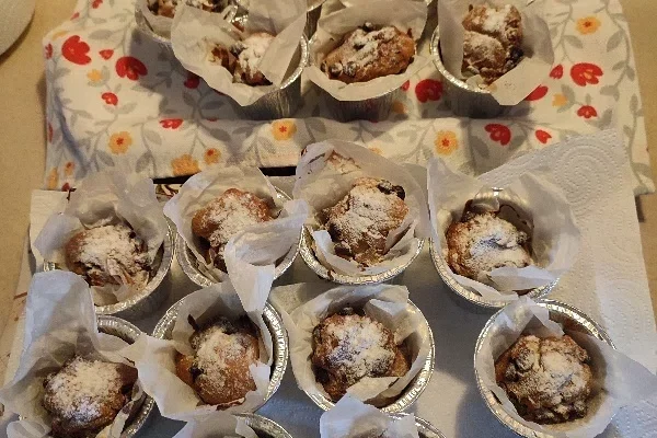 Coffee and dark chocolate muffin muffin style madgalenas for air fryer