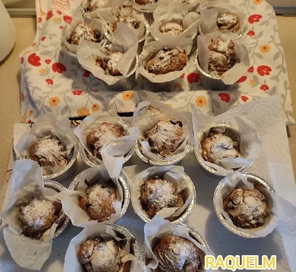 Coffee and dark chocolate muffin muffin style madgalenas for air fryer